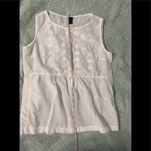 Gap white (sheer) top